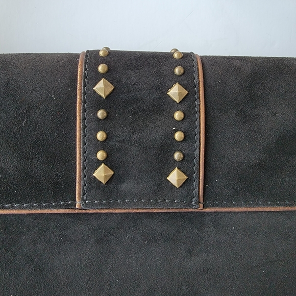 Couture Donald J Pliner Suede Leather Handbag Made in the Mountains of Italy - Picture 7 of 16